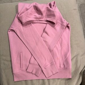 ZYIA Pink Oh So Soft Fleece Lined Hoodie Oversized Cowl Neck Size Large